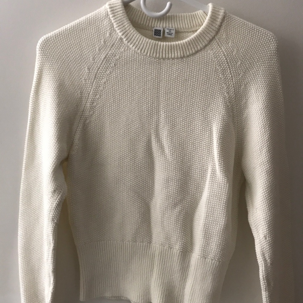 Uniqlo - cotton knit sweater - xs